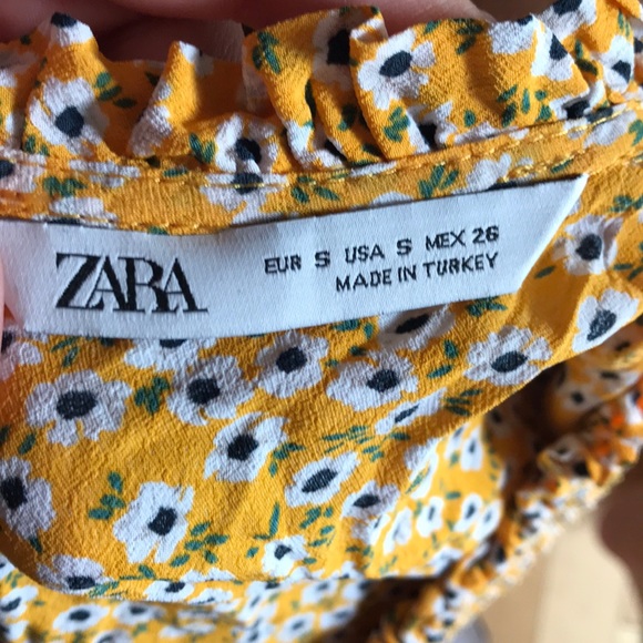 Zara yellow blouse - Picture 4 of 4